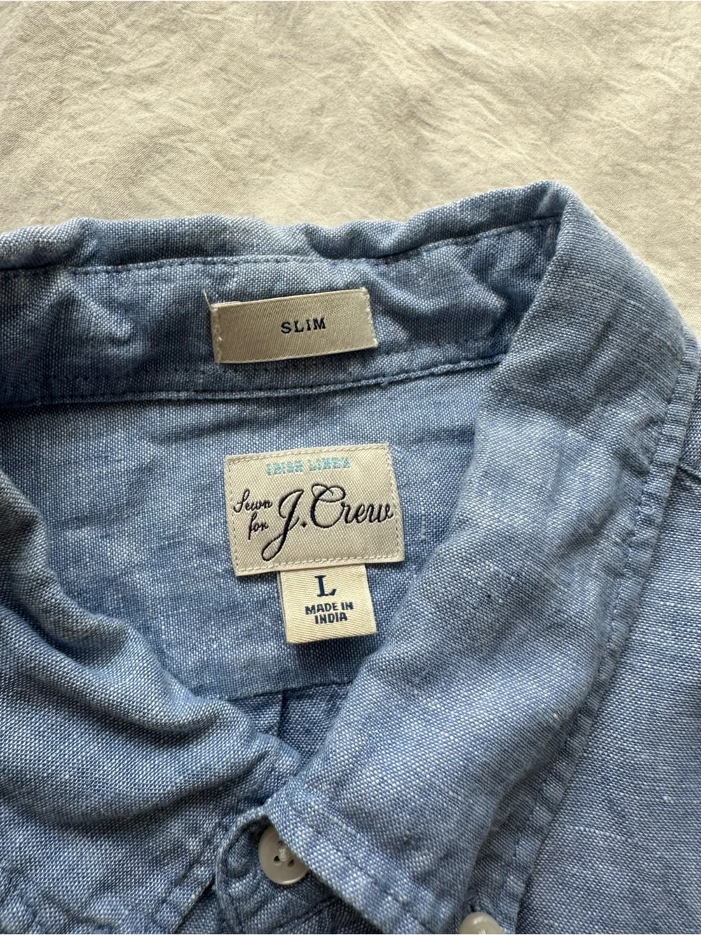Jcrew Baird Mcnutt linen slim large shirt men’s
